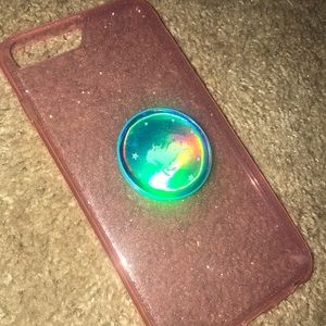 7 plus/8 plus iPhone case with a pop socket